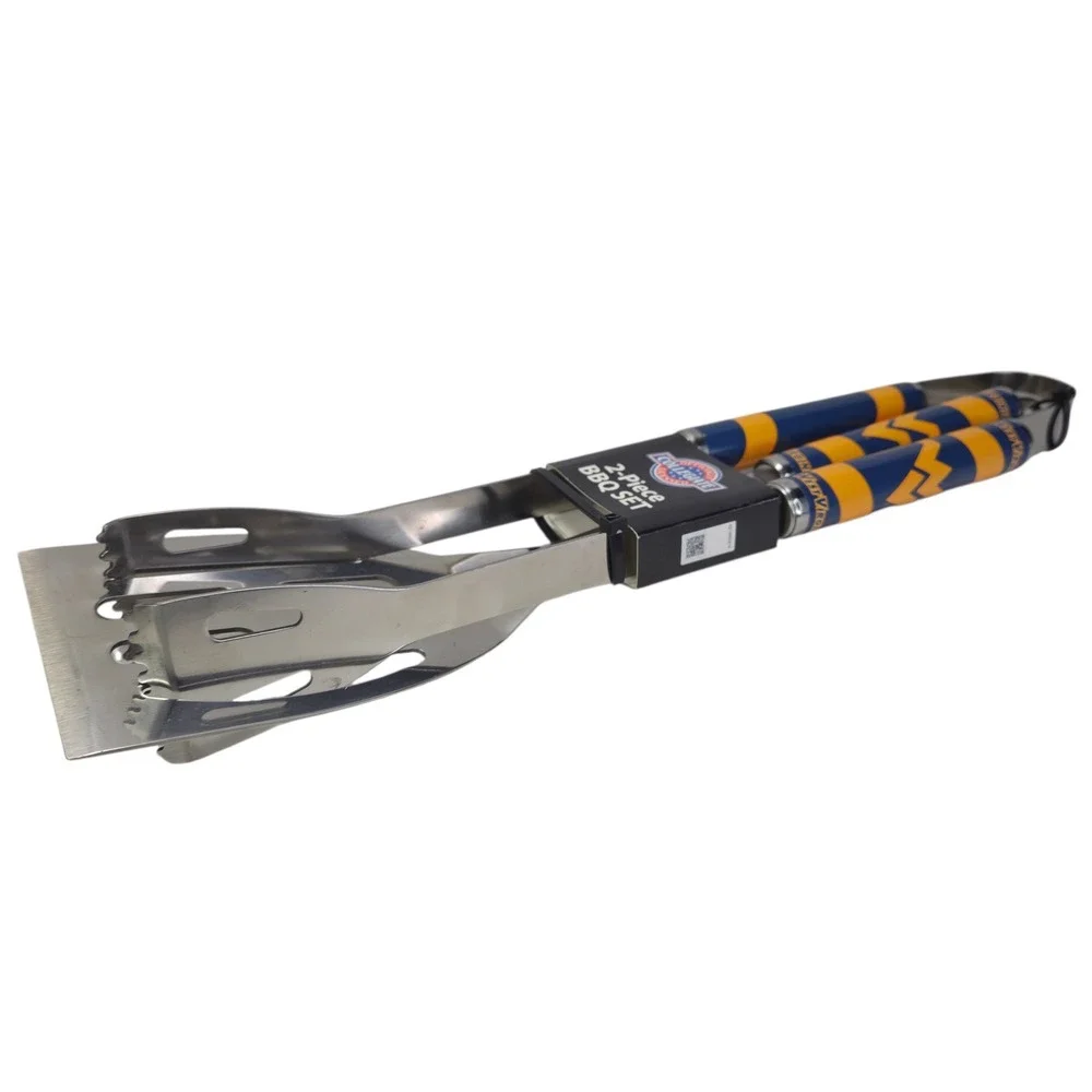 Siskiyou Sports West Virginia Mountaineers 2 Piece BBQ Grilling Tool Set Tongs